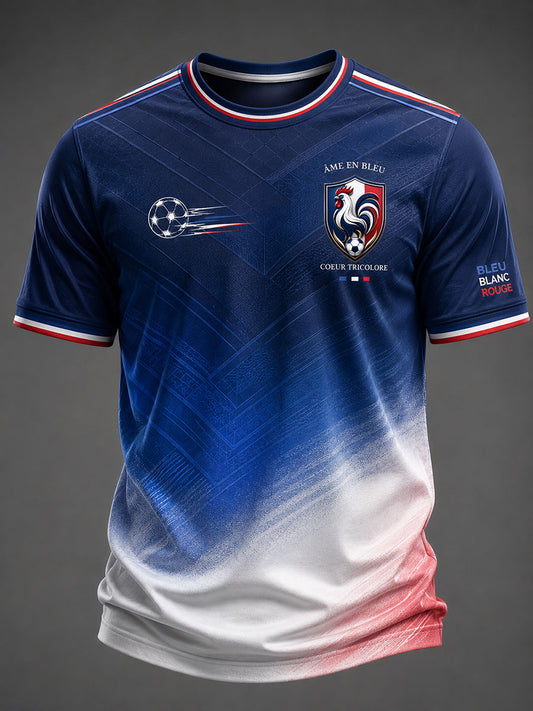 T-shirt imprimé France Football pour homme