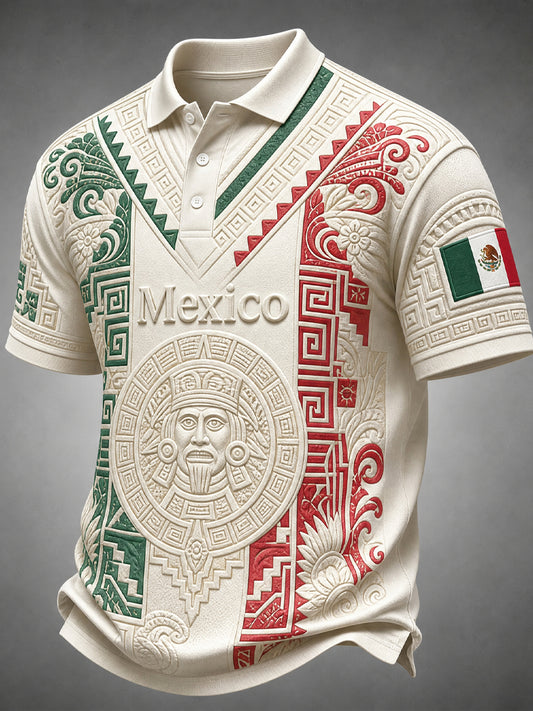 Camiseta mexicana de la impresión del arte del entusiasta del fútbol del arte