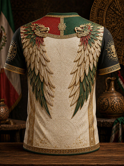 Men's Mexico Pride Art Impreso Casual Tops
