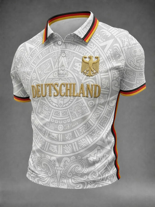 Herren-Fußballshirt mit Deutschland-Druck
