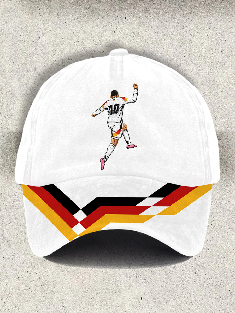Unisex-Kappe mit Aufdruck der deutschen Fußballlegende