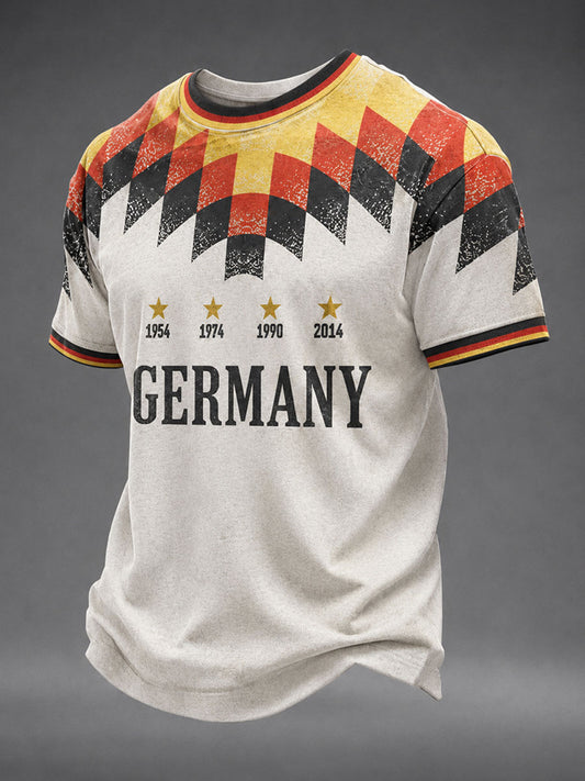 Männer Deutschland Fußball Kurzarm T-Shirt