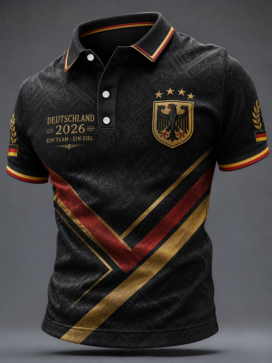 Herren Deutschland Fußball Fan Print Freizeit shorts