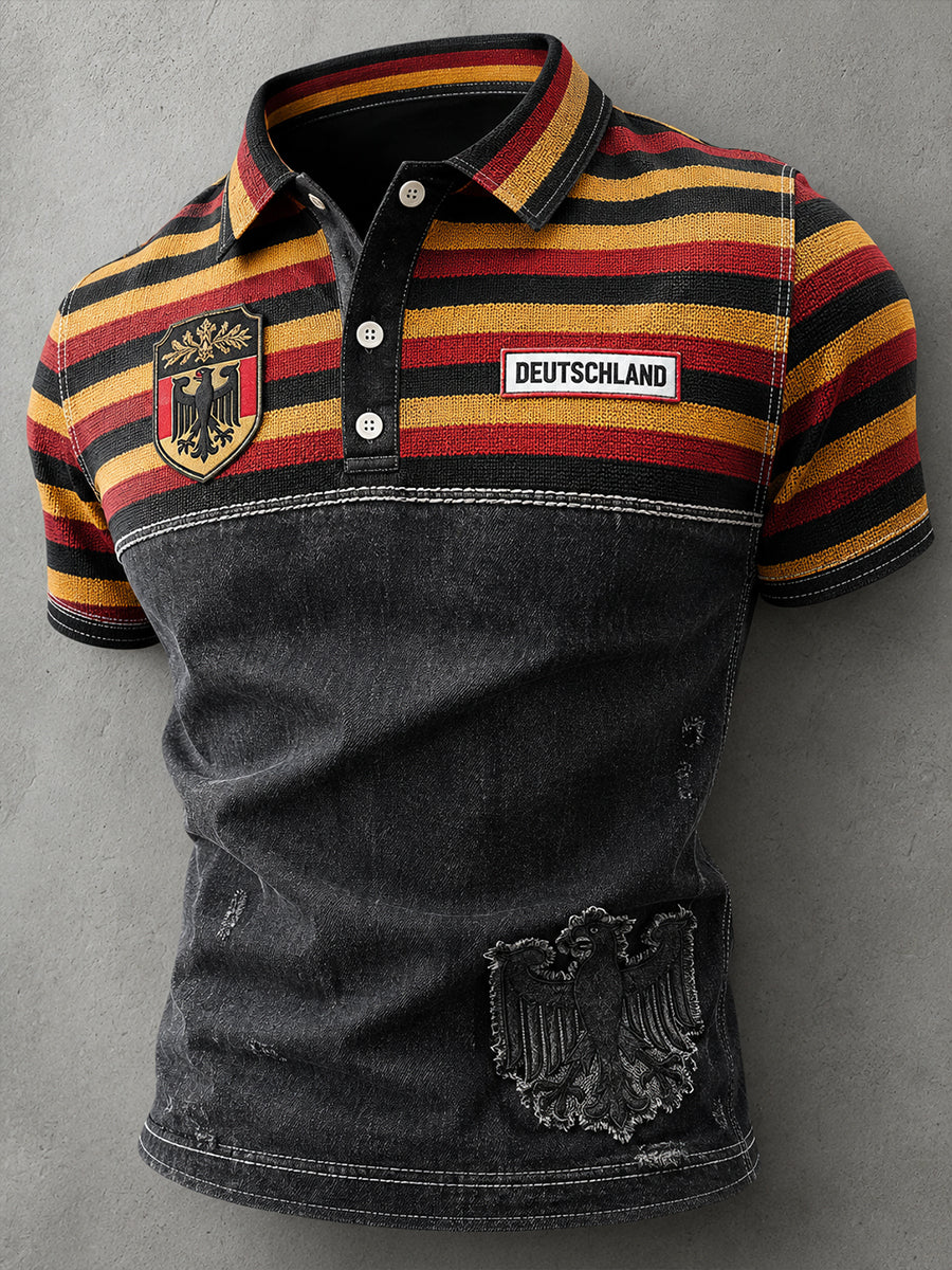 Herren-Fußballkurzarmshirt aus Deutschland