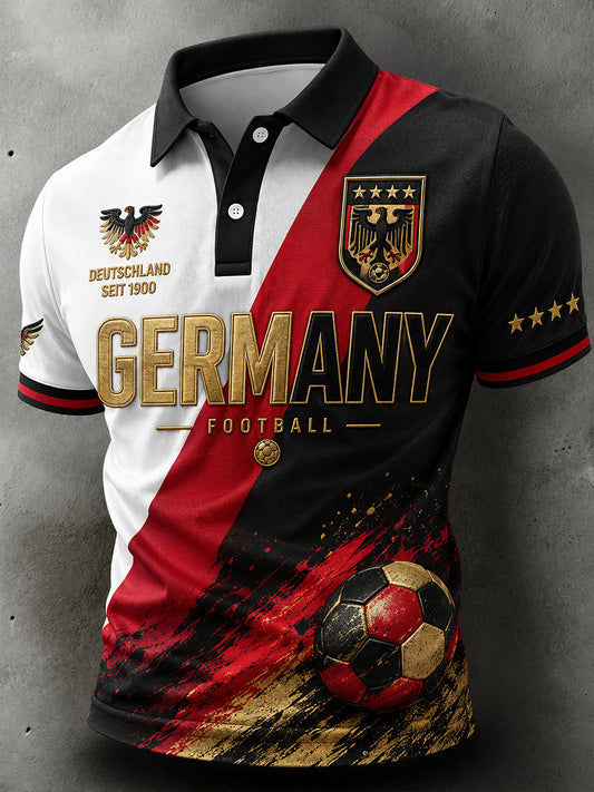 Herren-Fußballkurzarmshirt aus Deutschland