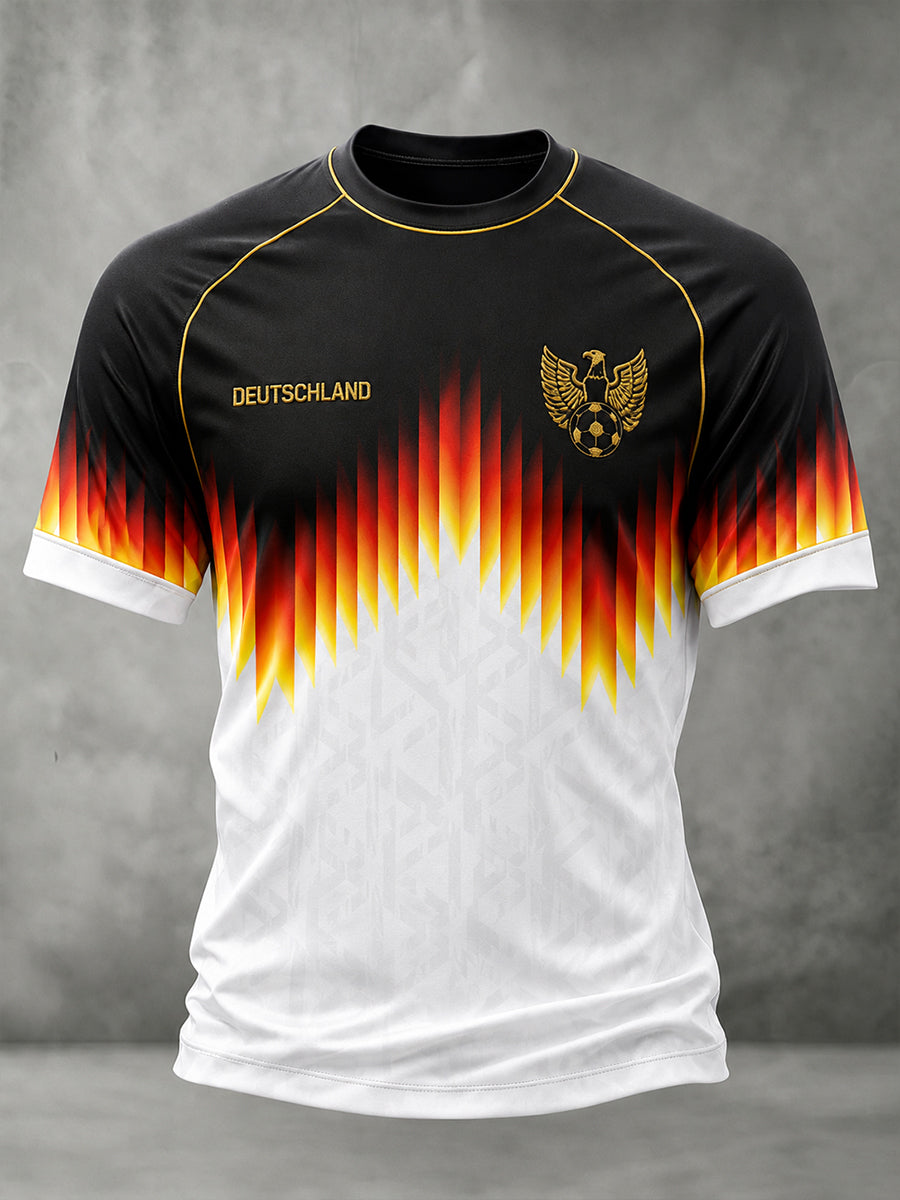 Männer Deutschland Fußball Kurzarm T-Shirt