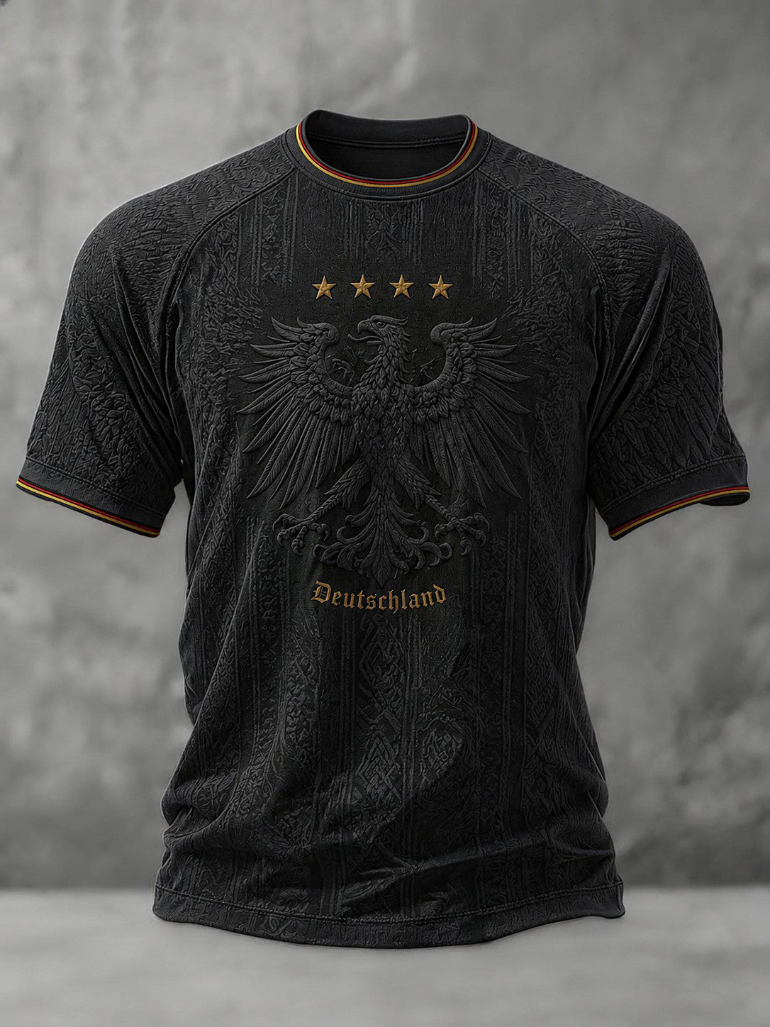 Herren-Fußball-T-Shirt mit Deutschland-Druck