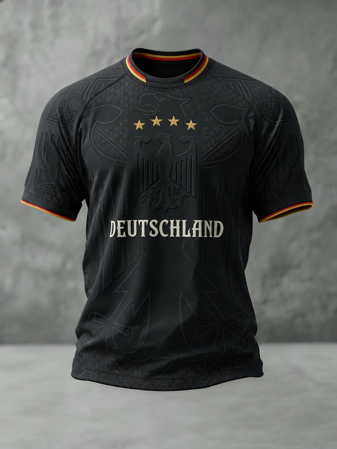 Herren-Fußball-T-Shirt mit Deutschland-Druck