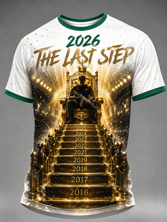 Herren-E-Sport-Feier-Print-T-Shirt mit kurzen Ärmeln
