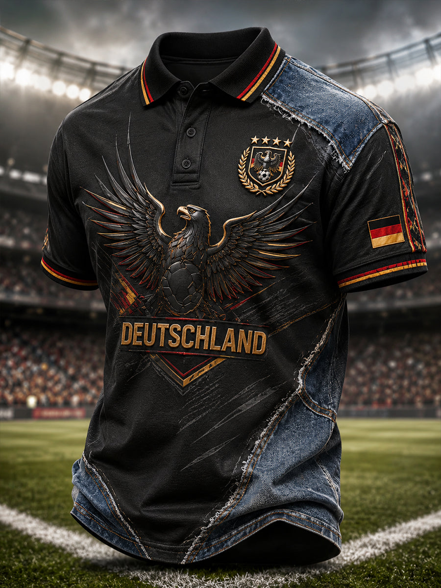 Herren-Fußballkurzarmshirt aus Deutschland