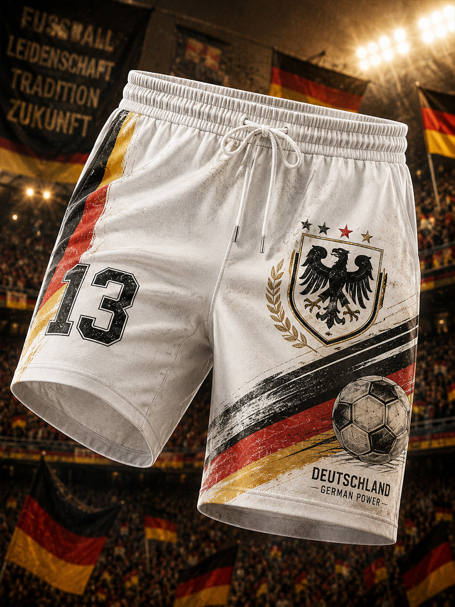Herren-Shorts mit Adler-Football-Print