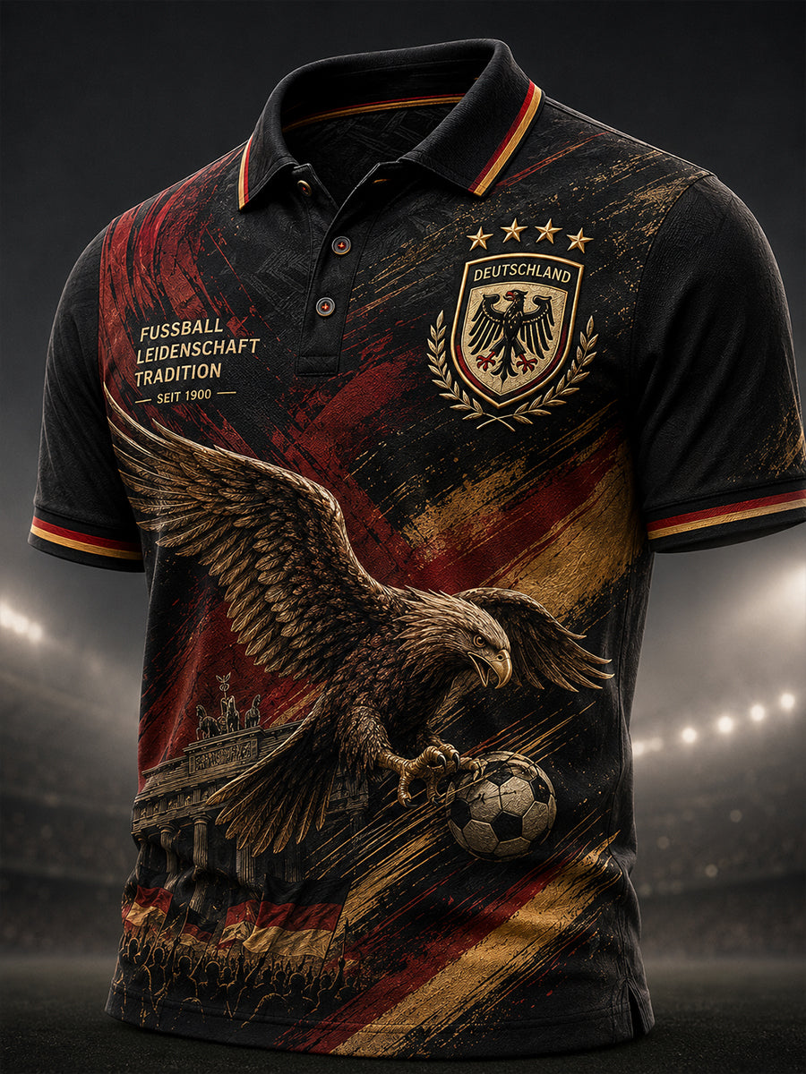 Herren-Fußballkurzarmshirt aus Deutschland