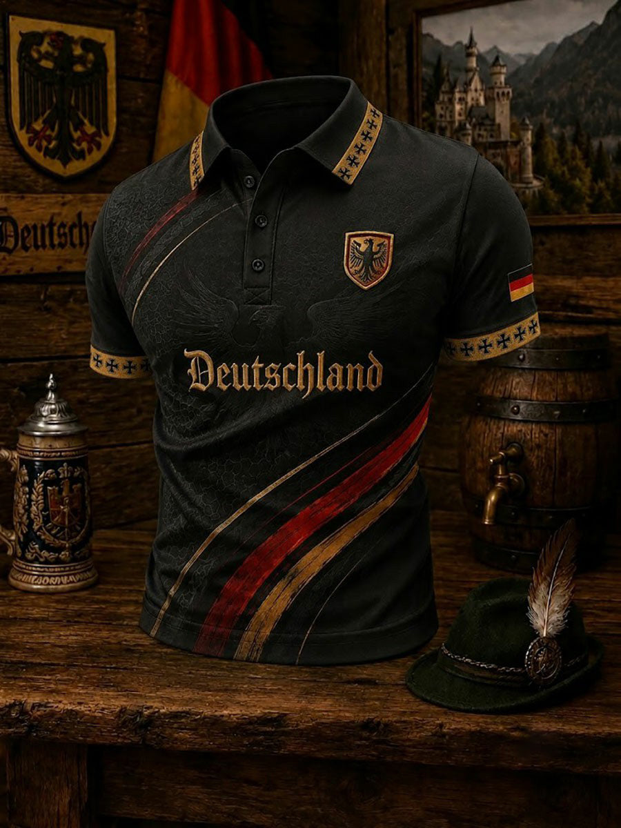 Herren-Fußballshirt mit Deutschland-Druck