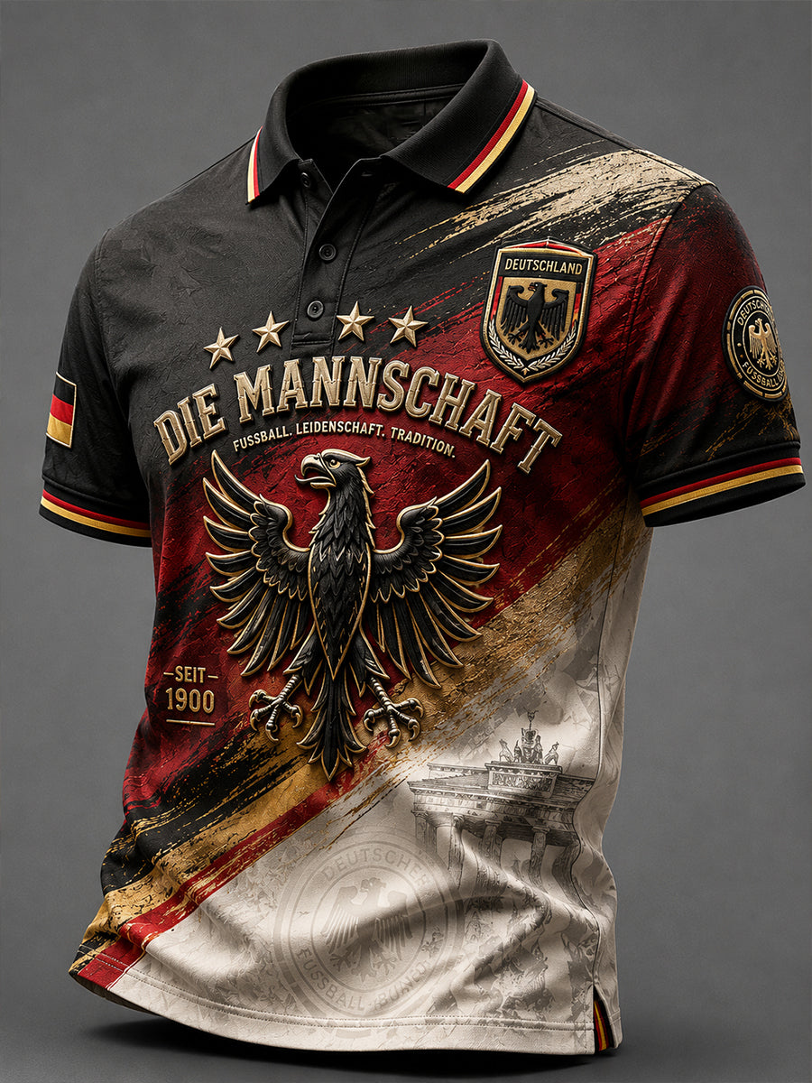 Herren-Fußballkurzarmshirt aus Deutschland
