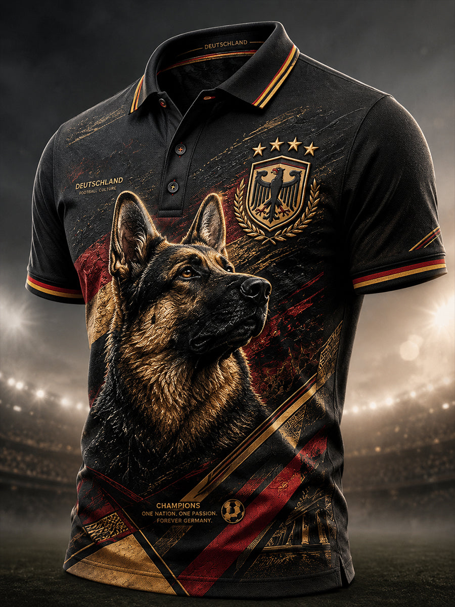 Herren-Fußballkurzarmshirt aus Deutschland