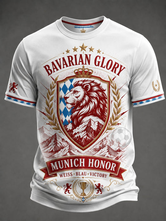 Herren-T-Shirt mit deutschem bayerischem Glanz-Druck