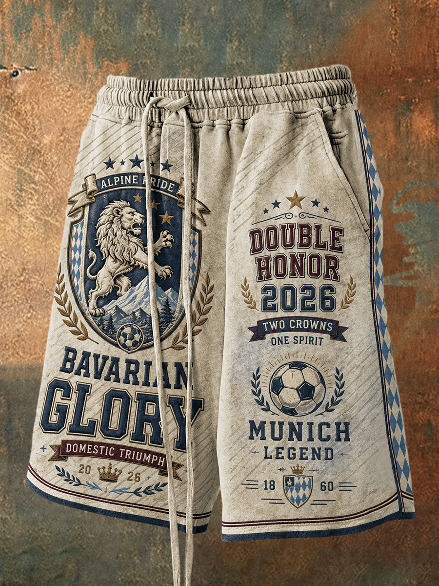 Herren-Shorts mit deutschem bayerischem Glanz-Print