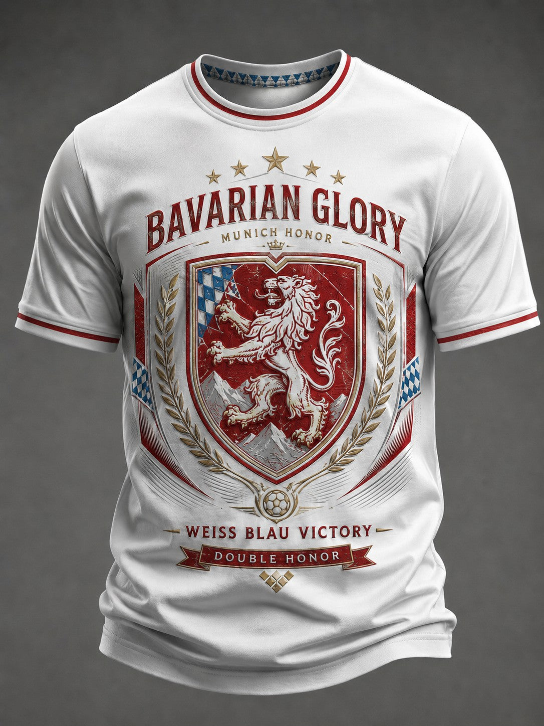 Herren-T-Shirt mit deutschem bayerischem Glanz-Druck