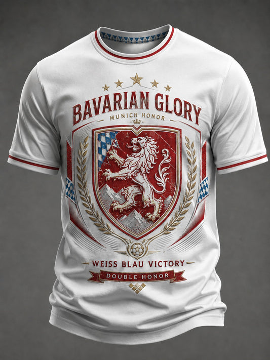 Herren-T-Shirt mit deutschem bayerischem Glanz-Druck