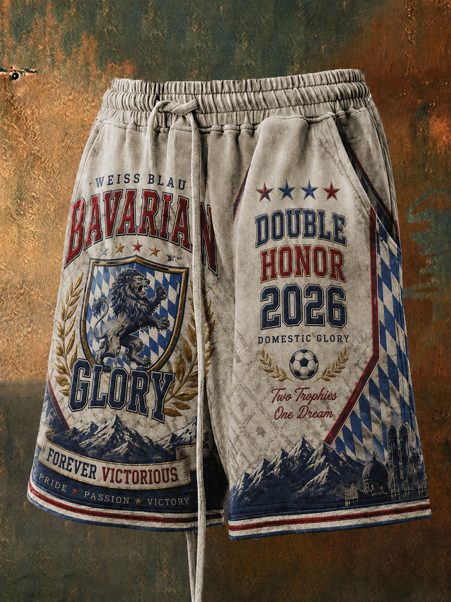 Herren-Shorts mit deutschem bayerischem Glanz-Print