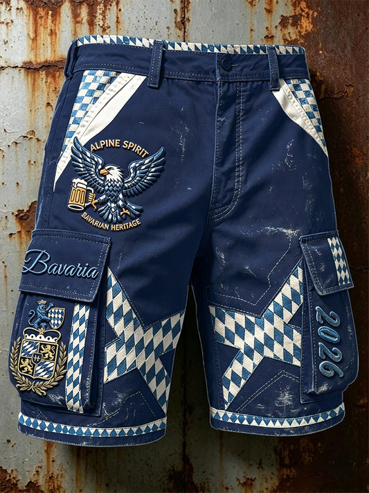 Herren Vintage Marineblau Deutscher Fußball Bayern Freizeit arbeits shorts