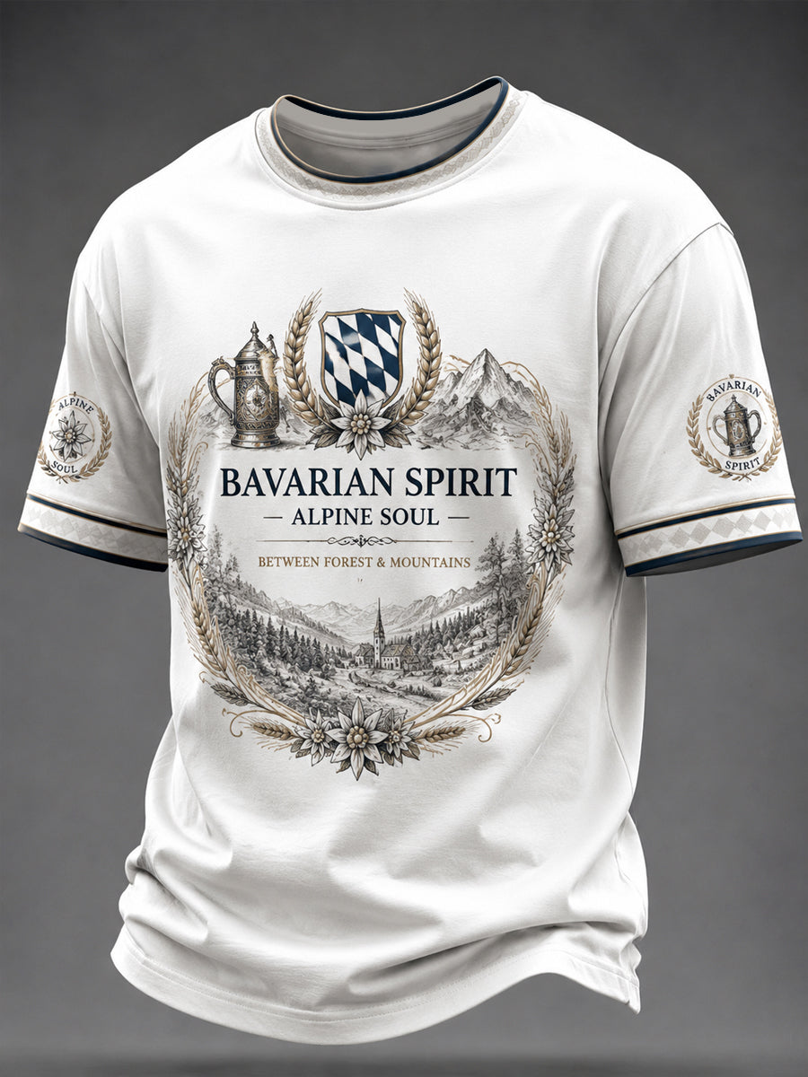 Deutsches Bayerisches Grafik druck T-Shirt für Männer