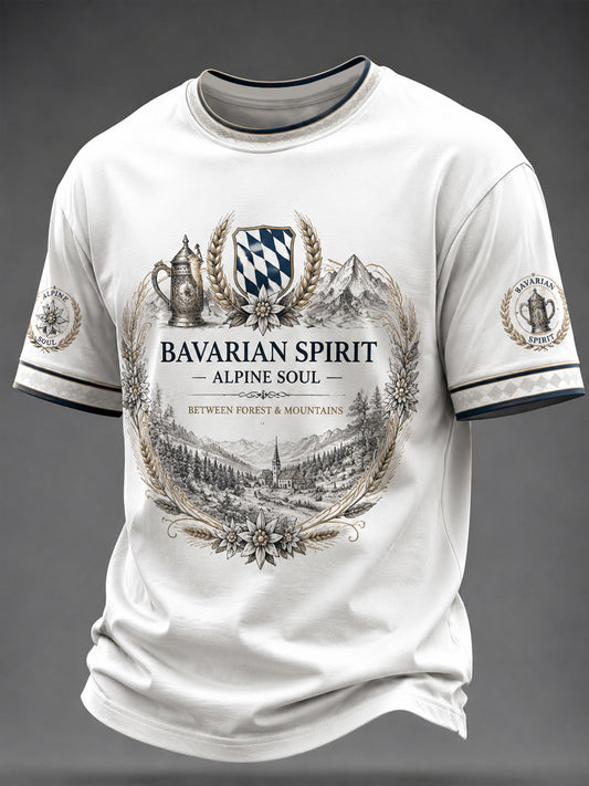 Deutsches Bayerisches Grafik druck T-Shirt für Männer