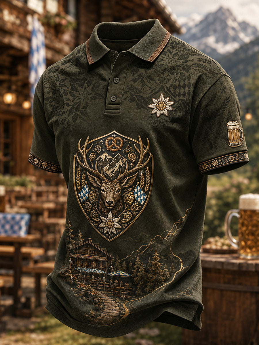 Oktoberfest-T-Shirt für Männer mit kurzen Ärmeln