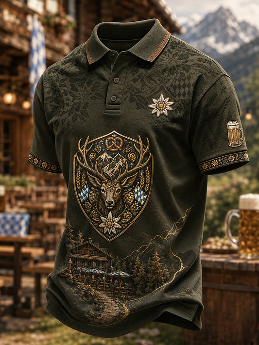 Oktoberfest-T-Shirt für Männer mit kurzen Ärmeln