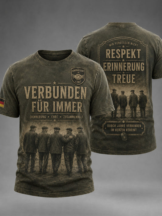 Bedrucktes Herren-T-Shirt im deutschen Stil