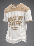 Men's "WALK BY FAITH" Printed T-shirt