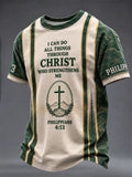 Men's "I CAN DO ALL THINGS THROUGH CHRIST WHO STRENGTHENS ME" Printed T-shirt