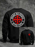 Men's Make No Peace With Evil Casual Sweatshirt