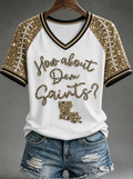 Women's V-neck off-shoulder short-sleeved T-shirt