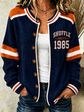 Women's Football Gameday Gift For Football Fans Cardigan-Style Knit Jacket