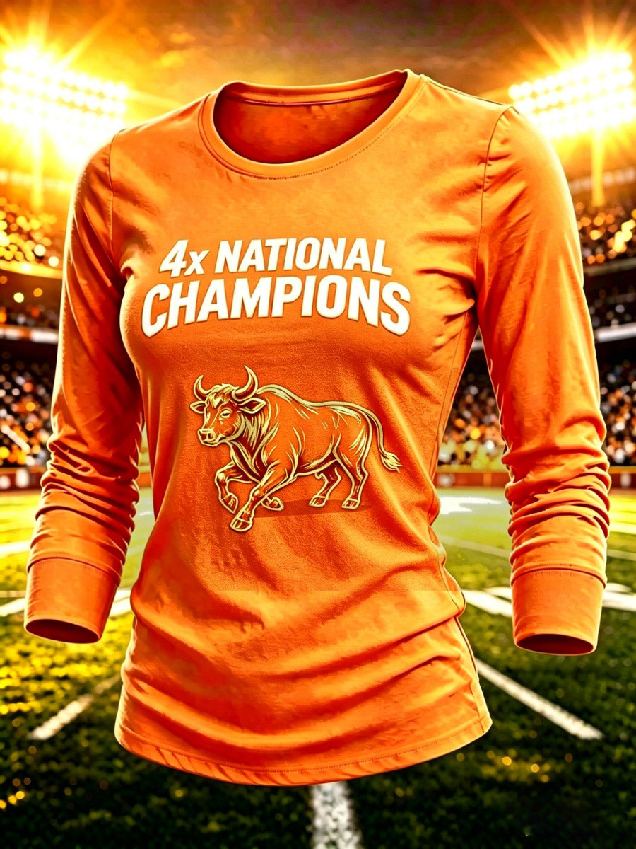 Women's Texas Longhorns Long Sleeve Crew Neck T-Shirt
