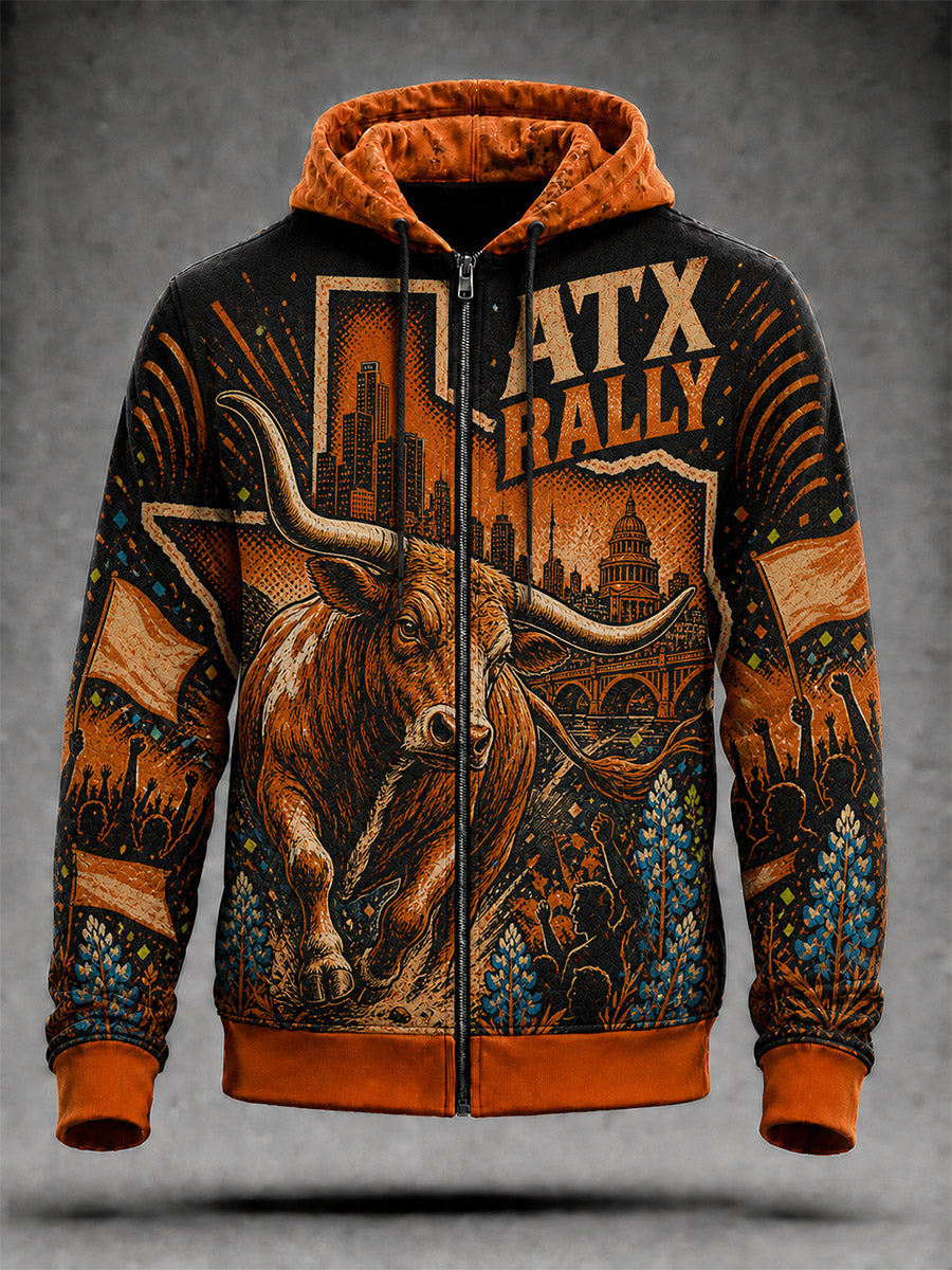 Men's Texas Longhorns Cardigan Hoodie