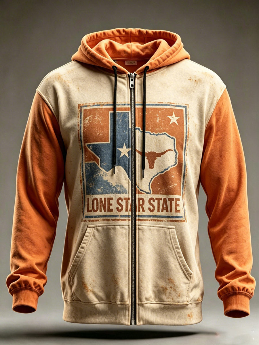 Men's Texas Longhorns Cardigan Hoodie