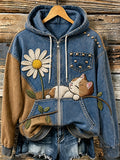 Women's Fun Animals Zip-Up Hoodie