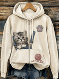 Women's Fun Animals Zip-Up Hoodie