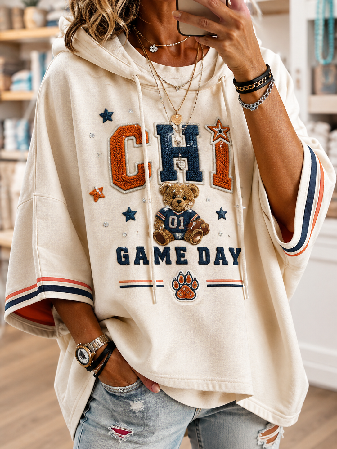 Women’S Short-Sleeve Hoodie