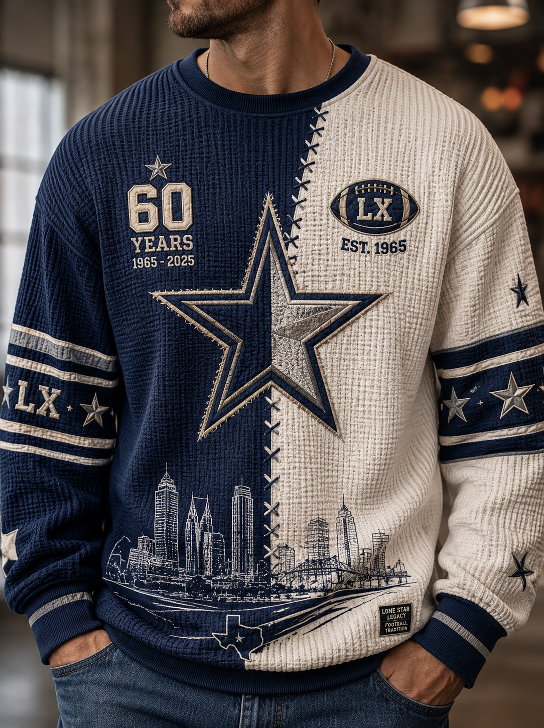 Men's Waffle Long Sleeve T-Shirt