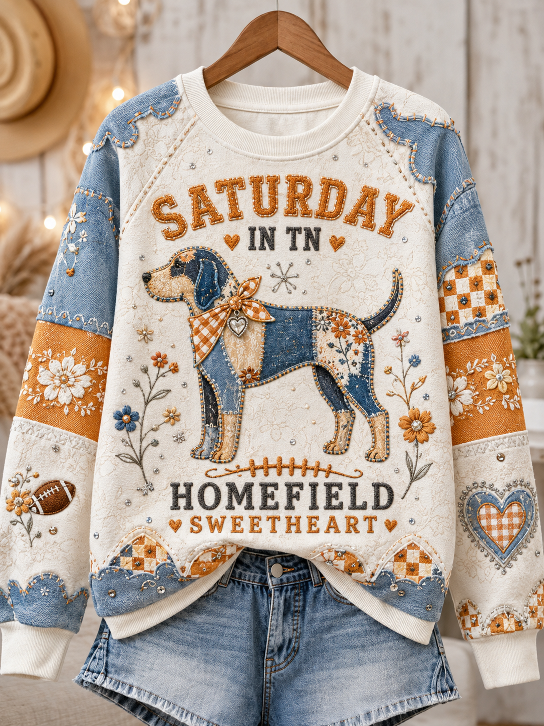 Women's The Tennessee Volunteer Team Raglan Sleeve Sweatshirt