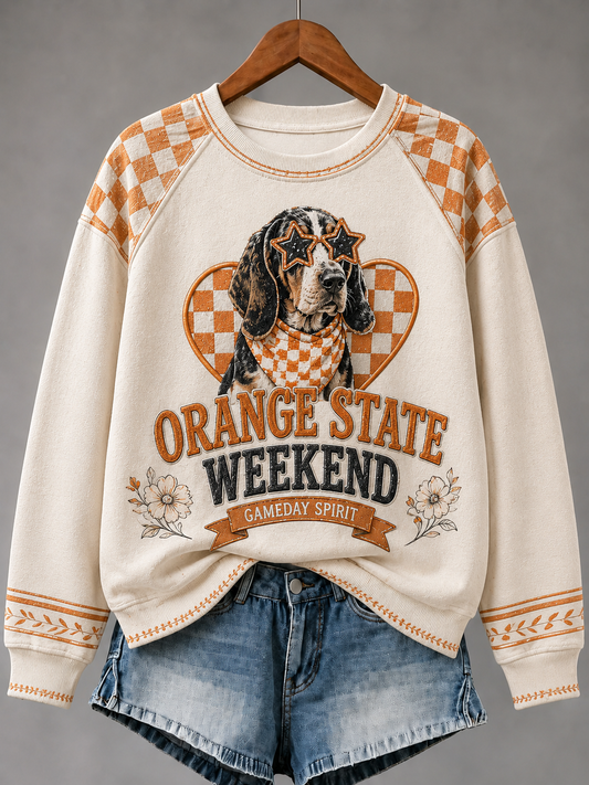 Women's The Tennessee Volunteer Team Raglan Sleeve Sweatshirt