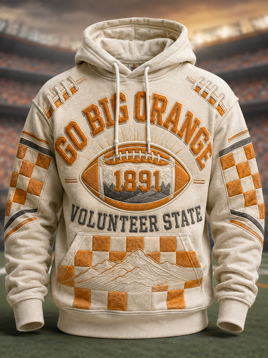 Men's The Tennessee Volunteer Team Oversized Drop-Shoulder Hoodie With Pockets