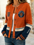 Women's Cardigan-Style Knit Jacket