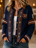 Women's Cardigan-Style Knit Jacket