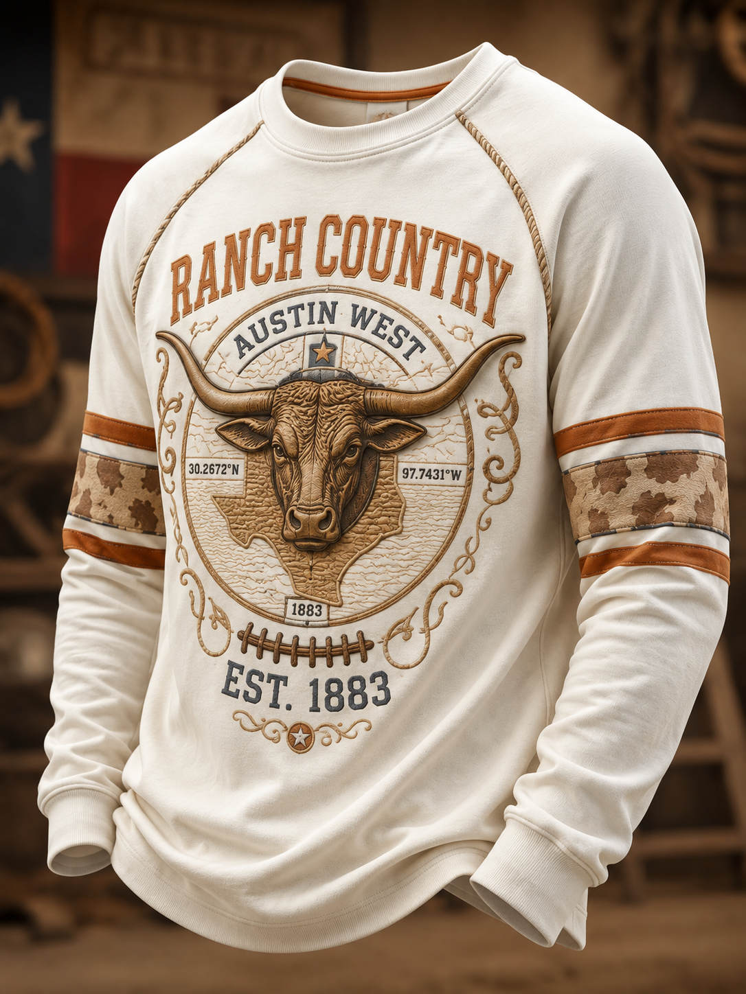 Men's Texas Longhorn Long Sleeve T-Shirt