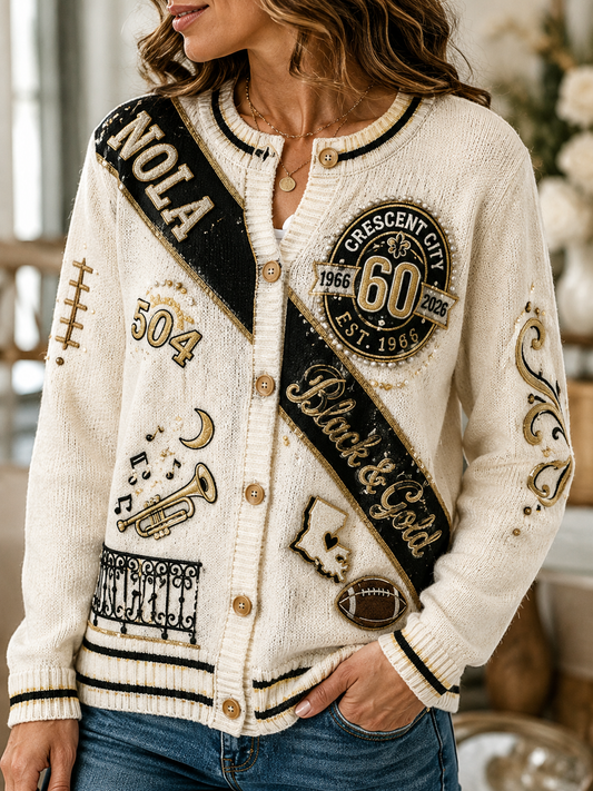 Women's Cardigan-Style Knit Jacket
