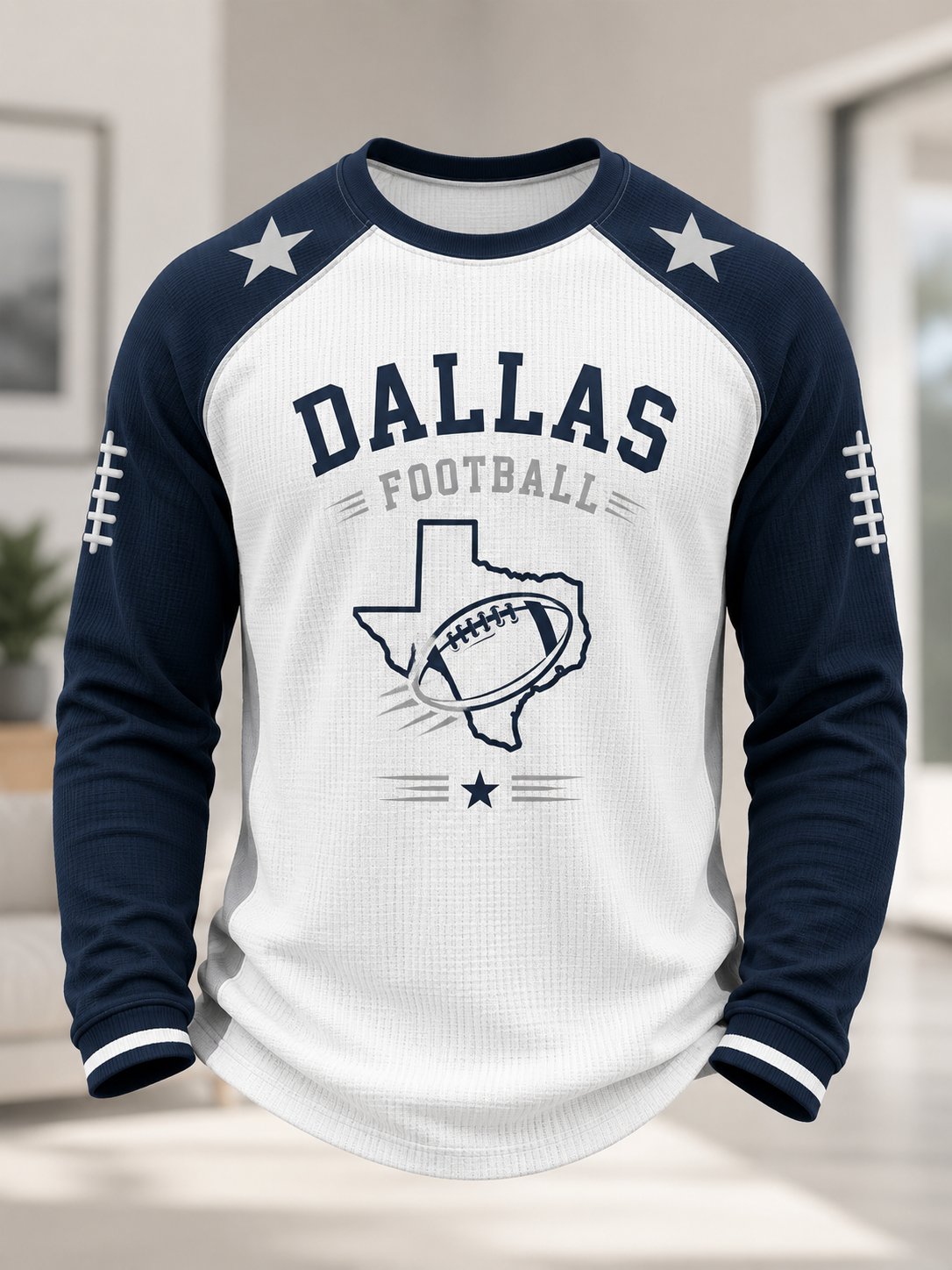 Men's Waffle Long Sleeve T-Shirt